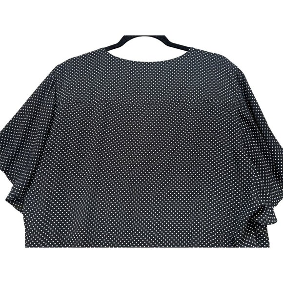 Chicos Womens Polka Dot Button Front Tunic Blouse Size 3 Black & White - Picture 13 of 13
